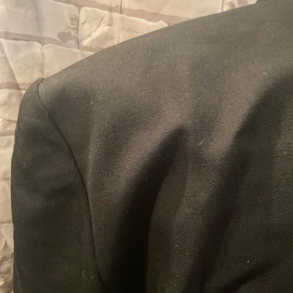 “ECAILLE” PARIS VINTAGE EMBROIDERED and BEJEWELLED BEADED BUTTON BLACK BLAZER. - Picture 9 of 16